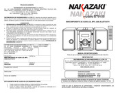 NAKAZAKI BT9105 Manual De Instrucciones