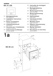 Gaggenau BS 28 Serie Instrucciones De Montaje