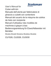 Scotsman CU1526 Manual Del Usuario