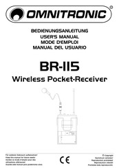 Omnitronic BR-115 Manual Del Usuario