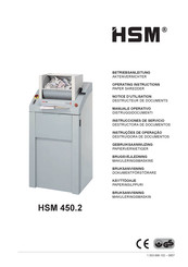 Hsm HSM 450.2 Instrucciones De Servicio