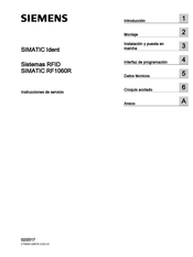 Siemens SIMATIC RF1060R Instrucciones De Servicio