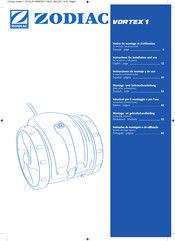 Zodiac Pool Care VORTEX 1 Instrucciones De Montaje Y Del Uso