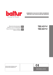 baltur TBG 45 P-V Manual De Instrucciones