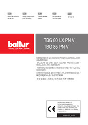 baltur TBG 80 LX PN V Manual De Instrucciones De Uso