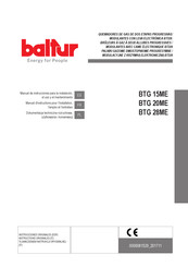 baltur BTG 28 ME Manual De Instrucciones Para La Instalación, El Uso Y El Mantenimiento