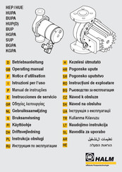 Halm HUP 25-6.0 E 180 Instrucciones De Servicio