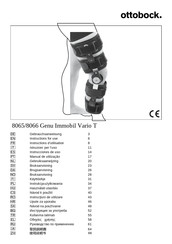 Ottobock Genu Immobil Vario T 8066 Instrucciones De Uso