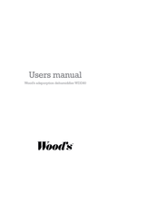 WOOD'S WDD80 Manual De Usuario