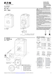 Eaton P1 /I2 Serie Instrucciones De Montaje