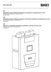 Baxi SILA RCV 300 Instrucciones De Instalación, Funcionamiento Y Mantenimiento