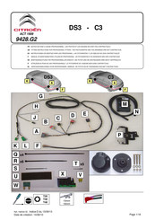 CITROEN 9428.G2 Instrucciones De Montaje