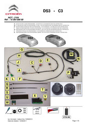 CITROEN 16 064 896 80 Instrucciones De Montaje