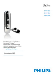 Philips GoGear SA011108S Manual De Usuario