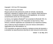 ZTE SAGE Manual De Usuario