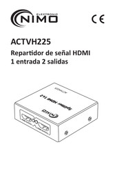 nimo electronic ACTVH225 Manual De Usuario