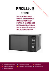 Proline RED20 Manual De Instrucciones