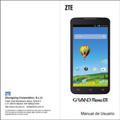 ZTE GRAND Memo LTE Manual De Usuario