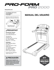 Pro-Form PRO 2000 Serie Manual Del Usuario