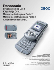 Panasonic X500 Manual De Instrucciones