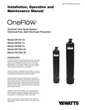 Watts OneFlow Serie Manual De Instalación, Funcionamiento Y Mantenimiento