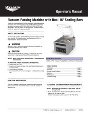 Vollrath VP16 Manual Del Operador