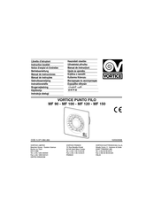 Vortice PUNTO FILO MF 90 Manual De Instrucciones