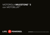 Motorola MILESTONE 3 Manual De Usuario