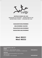 Jata calor RD222 Instrucciones De Uso