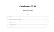 Easypix EasyPhone EP51 Manual Del Usuario