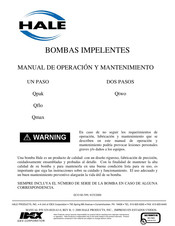 HALE Qflo Manual De Operación Y Mantenimiento