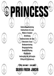Princess SILVER FRESH JUICER Instrucciones De Uso