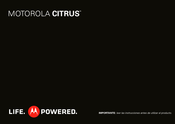 Motorola CITRUS Manual De Usuario