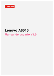 Lenovo A6010 Manual De Usuario