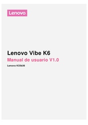 Lenovo Vibe K6 Manual De Usuario