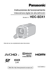 Panasonic HDC-SDX1 Instrucciones De Funcionamiento