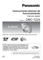 Panasonic LUMIX DMC-TZ25 Instrucciones Básicas De Funcionamiento