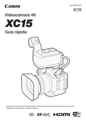 Canon XC15 Guía Rápida