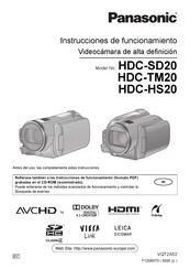 Panasonic HDC-SD20 Instrucciones De Funcionamiento