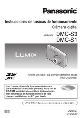 Panasonic Lumix DMC-S3 Instrucciones De Funcionamiento