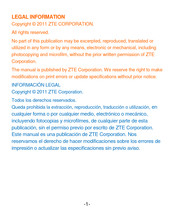 ZTE n721 Manual De Usuario