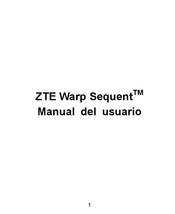 ZTE Warp Sequent Manual Del Usuario