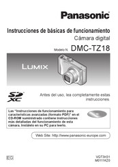 Panasonic LUMIX DMC-TZ18 Instrucciones De Básicas De Funcionamiento