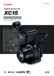 Canon XC15 Manual De Instrucciones