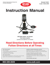 Zodi 3920 Manual De Instrucciones