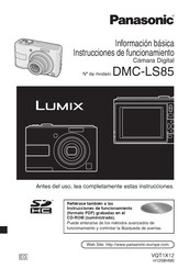 Panasonic Lumix DMC-LS85 Información Básica Instrucciones De Funcionamiento