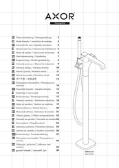 Hansgrohe Axor Citterio E 36416000 Instrucciones De Montaje