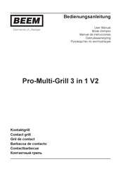 Beem Pro-Multi-Grill 3 in 1 V2 Manual De Instrucciones