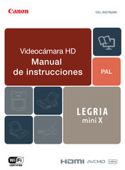 Canon Legria mini X Manual De Instrucciones