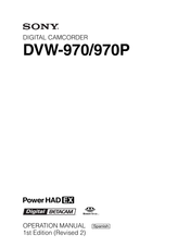 Sony DVW-970 Operación Manual